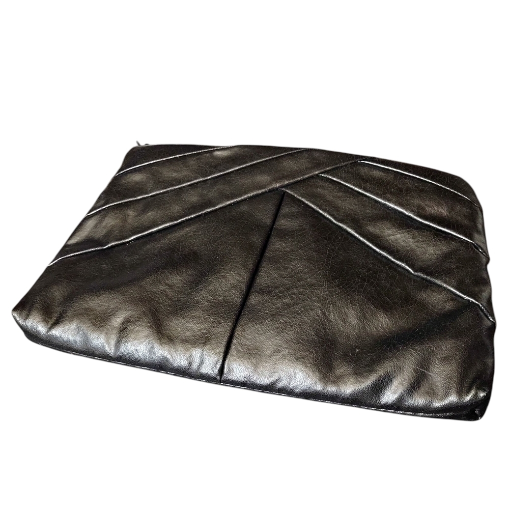 Le Privé Holiday Fair 70s/80s Elegant Black Faux Leather Purse Crossbody Clutch